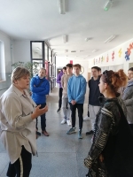 Dyrekcja Szkoły Podstawowej nr 8, Dyrekcja ZSE w Częstochowie, Nauczyciele i Uczniowie ZSE w trakcie dostarczania darów dla Ukrainy
