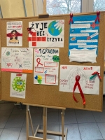 Konkursowy plakat przygotowany przez uczniów ZSE