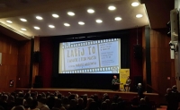 Mariusz Wilczyński, Andrzej Ballo, Zbigniew Matyszczak na otwarciu Festiwalu Jednego Filmu