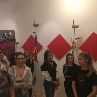 uczniowie klasy 5D5  na wystawie w Muzeum Częstochowskim