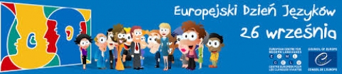 Logo Europejskiego Dnia Języków z napisem European Day of Languages 26 September